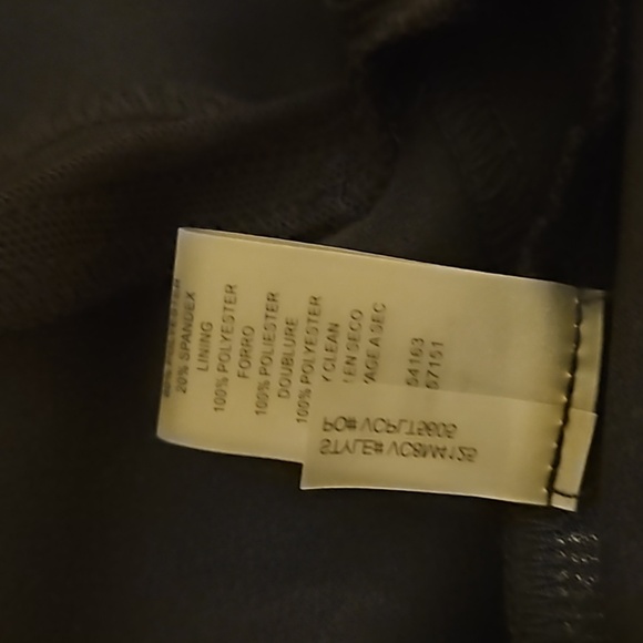 VINCE CAMUTO Black Illusion Sheer Mesh Stripe Trumpet Formal Ballroom Dress - Picture 14 of 14